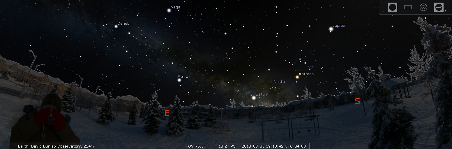 User-made Panoramic Landscape in Stellarium